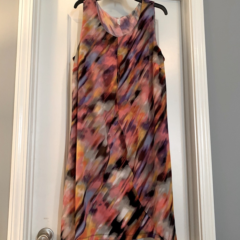NY Collection Watercolor Fly Away Dress